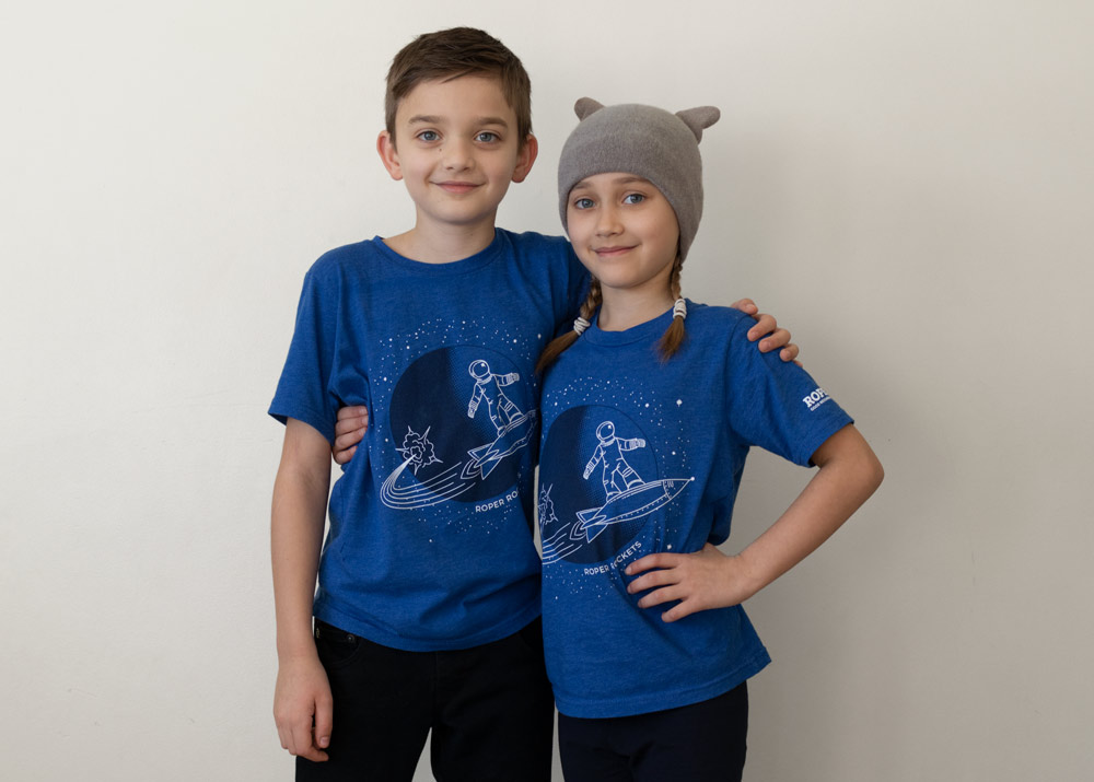 Kids wearing RGNF t-shirt